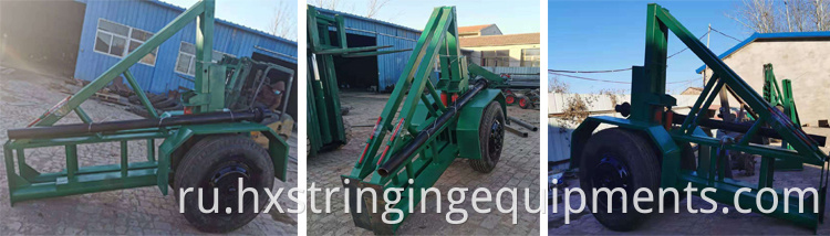 Cable Drum Reel Carrier Transport Laying Trailer